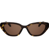 Serpenti Forever 橢圓形金屬太陽眼鏡，飾以琺瑯蛇頭元素。 904438 image 2