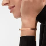 B.zero1 18 kt rose gold bracelet set with pavé diamonds on the spiral BR858817 image 3