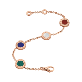 Браслет Bvlgari Bvlgari, розовое золото 18 карат, элементы из сердолика, лазурита, малахита и перламутра. BR857842 image 2