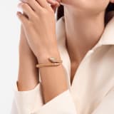 Serpenti single-coil 18 kt rose gold bracelet set with pavé diamonds on the head and the tail, and black onyx eyes BR859857 image 1