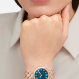 DIVAS’ DREAM 腕錶，18K 玫瑰金錶殼和錶帶鑲飾明亮型切割鑽石，藍色蛋白石錶盤，12 個鑽石時標。防水深度 30 公尺。 103646 image 4