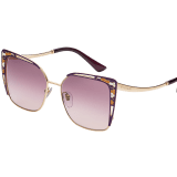 Солнцезащитные очки Serpenti «Colorhapsody» в квадратной металлической оправе 904165 image 1