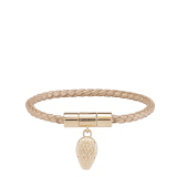 Serpenti Forever Leather Bracelet 292192 Bulgari