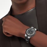 Bvlgari Aluminium watch with mechanical manufacture movement, automatic winding, 40 mm aluminium and titanium case, black rubber bezel with BVLGARI BVLGARI engraving, black dial and black rubber bracelet. Water resistant up to 100 metres 103445 image 1