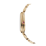 Serpenti Seduttori watch with 18 kt yellow gold case, 18 kt yellow gold bracelet, 18 kt yellow gold bezel set with diamonds and a white silver opaline dial. 103147 image 3