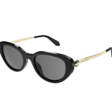 Serpenti Forever oval acetate sunglasses with enamelled snakehead embellishment 904388 image 1