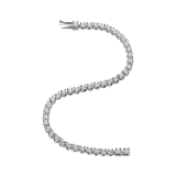 Corona 18 kt white gold tennis bracelet with round brilliant cut diamonds BR850566 image 2