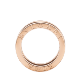 B.zero1 two-band ring in 18 kt rose gold and cermet. B-zero1-2-bands-AN857844 image 2
