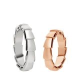 Serpenti Viper wedding band in 18 kt rose gold (6 mm thick) AN859325 image 4