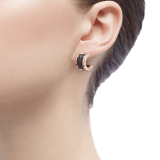 B.zero1 earrings in 18kt rose gold and black ceramic. 347405 image 3