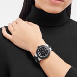Bvlgari Aluminium watch with mechanical movement with automatic winding, 40 mm aluminum and titanium case, black rubber bezel with BVLGARI BVLGARI engraving, black dial and black rubber bracelet. Power reserve 42h. Water-resistant up to 100 meters. 103445 image 4