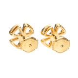 Fiorever Ohrstecker aus 18 Karat Gelbgold mit zwei zentralen Diamanten 357503 image 3