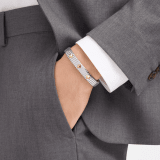 Bvlgari Tubogas Gold & Steel stainless steel bracelet set with 18 kt yellow gold studs BR860869 image 3