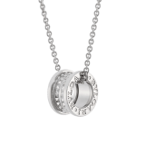 Save the Children sterling silver necklace with circular pendant inspired by B.zero1 Rock, and chain 361007 image 1