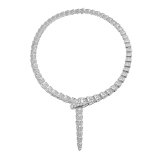 Serpenti necklace in 18 kt white gold, set with full pavé diamonds. 348165 image 1