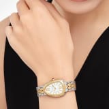 Serpenti Seduttori watch in stainless steel and 18 kt yellow gold with white silver opaline dial. Water-resistant up to 30 meters. 103671 image 2