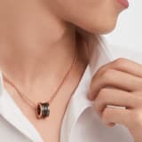 B.zero1 pendant necklace in 18 kt rose gold with matte black ceramic 358050 image 2