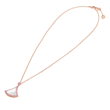 DIVAS' DREAM pendant necklace in 18 kt rose gold set with a mother-of-pearl element and pink sapphires. Chinese Valentine's Day Special Edition 359938 image 2