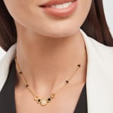 BVLGARI BVLGARI 18 kt yellow gold necklace set with round black onyx inserts and pavé diamonds 358425 image 4