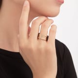 B.zero1 three-band ring in 18 kt rose gold. B-zero1-3-bands-AN852405 image 3