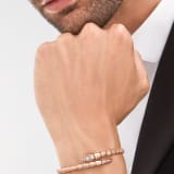 Serpenti Viper 18 kt rose gold bracelet, set with demi-pavé diamonds BR858812 image 3