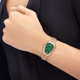 Serpenti Seduttori watch in 18 kt rose gold with brilliant-cut diamonds and malachite dial. Water-resistant up to 30 metres 103835 image 2