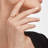 Serpenti Viper 18 kt yellow gold two-coil ring set with demi-pavé diamonds AN858970 image 4