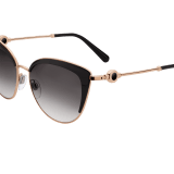 BVLGARI BVLGARI soft cat-eye metal sunglasses featuring a round décor with double logo. 903913 image 1