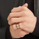 Кольцо с четырьмя витками B.zero1 Rock, розовое золото 18 карат, заклепки на спирали, вставки из черной керамики на кромках AN859089 image 5