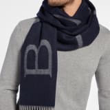 Extreme Logo stole in fine emerald green cashmere. EXTREMELOGO image 2