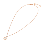 BVLGARI BVLGARI necklace with 18 kt rose gold chain and pendant set with mother-of-pearl elements 350553 image 2