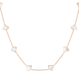 Divas' Dream 18 kt rose gold sautoir set with white mother-of-pearl elements 362779 image 1