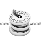 B.zero1 18 kt white gold mini pendant necklace with chain 360310 image 3