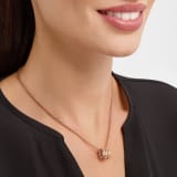 Serpenti Viper pendant necklace in 18 kt rose gold set with demi-pavé diamonds 357794 image 4
