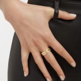 B.zero1 Rock 18 kt yellow gold one-band ring with studded spiral set with pavé diamonds on the edges AN859221 image 4