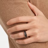 B.zero1 two-band ring in 18 kt rose gold with matte black ceramic AN858853 image 1