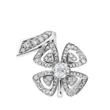 Fiorever 18 kt white gold ring set with a central round brilliant-cut diamond (0.30 ct) and pavé diamonds (0.37 ct) AN858691 image 2