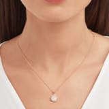 BVLGARI BVLGARI necklace with 18 kt rose gold chain and pendant set with mother-of-pearl elements 350553 image 4