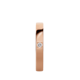 Fede nuziale MarryMe in oro rosa 18 kt con diamante. AN858411 image 2
