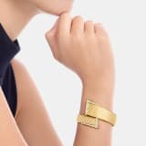 Bvlgari Tubogas 不對稱手環，採用 18K 黃金，飾以半密鑲鑽石。 BR860836 image 3
