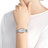 Serpenti Seduttori watch with 18 kt white gold case, 18 kt white gold bracelet, 18 kt white gold bezel set with diamonds and a white silver opaline dial. 103148 image 4