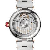 LVCEA 腕錶，精鋼錶殼，18K 玫瑰金錶圈鑲飾鑽石，灰色漆面錶盤，鑽石時標，精鋼和 18K 玫瑰金錶帶。 103029 image 4