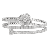 Fiorever 18 kt white gold bracelet set with a central diamond and pavé diamonds (0.30 ct) BR859043 image 2