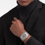 Octo Finissimo Automatic watch in sandblasted titanium case and bracelet with extra thin mechanical manufacture movement, automatic winding, small seconds and opaline titanium dial. Water-resistant up to 30 metres 104089 image 1