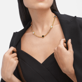 Bvlgari Bvlgari 18 kt yellow gold chain necklace set with mother-of-pearl and onyx elements 361918 image 2