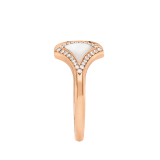 DIVAS' DREAM ring in 18 kt rose gold set with mother-of-pearl elements and pavé diamonds AN859644 image 4