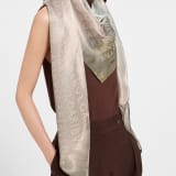 Lettere Maxi Degradé scarf in fine light pink silk. Made of 100% silk. 246426 image 1