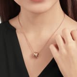 B.zero1 necklace with chain and small round pendant in 18kt rose gold. 335924 image 2