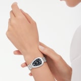 Serpenti Seduttori watch in stainless steel with black lacquered dial. Water-resistant up to 30 meters. 103451 image 1