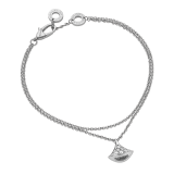 DIVAS' DREAM bracelet in 18 kt white gold with pendant set with full pavé diamonds. BR857493 image 1